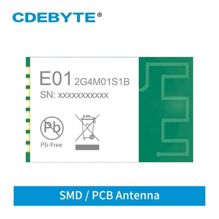 CDEBYTE E01 2G4M01S1B 2G4GHz SMD Wireless Transceiver SPI Default Title
