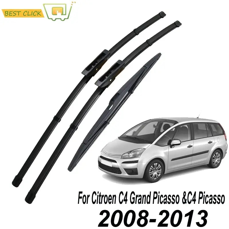Misima Windscreen Wiper Blades For Citroen C4 Grand Picasso /C4 2008 2009 2010 2011 2012 2013 Front Rear Window Set Kit by InterCyprus Trading Ltd