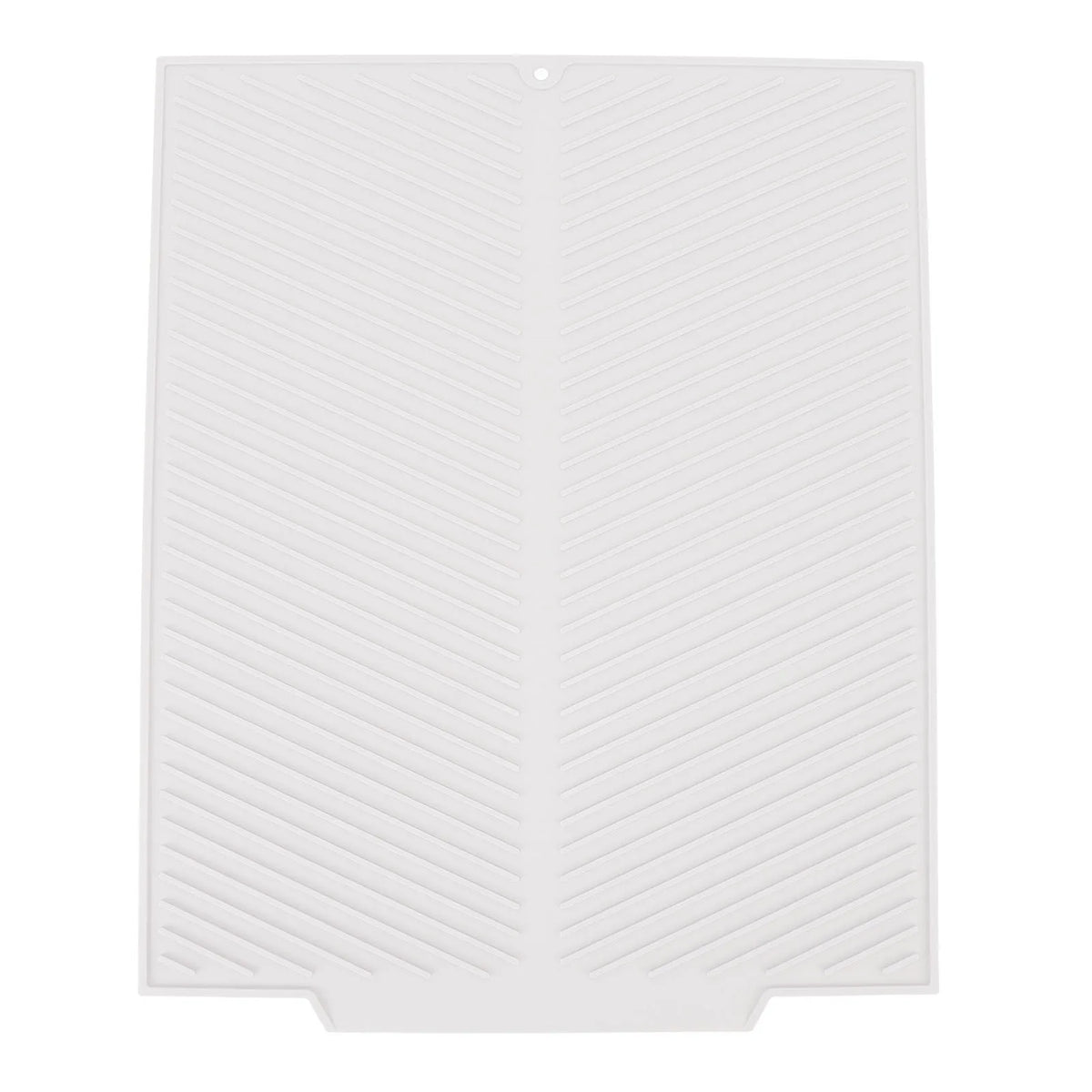 Silicone Dish Drying Mat &ndash; Heat Resistant Non Slip Surface WHITE / 19.09x15.94in
