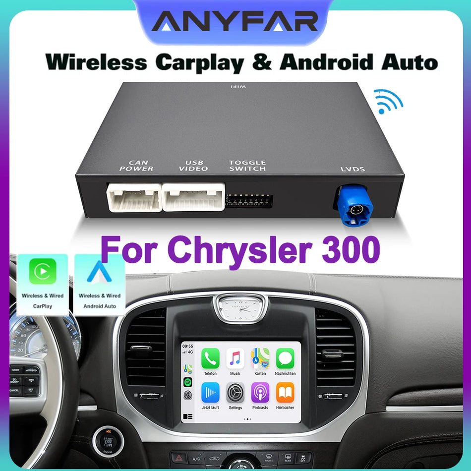 Chrysler 300 2011-2016 CarPlay Android Auto Trådløs Interface Decoder Box