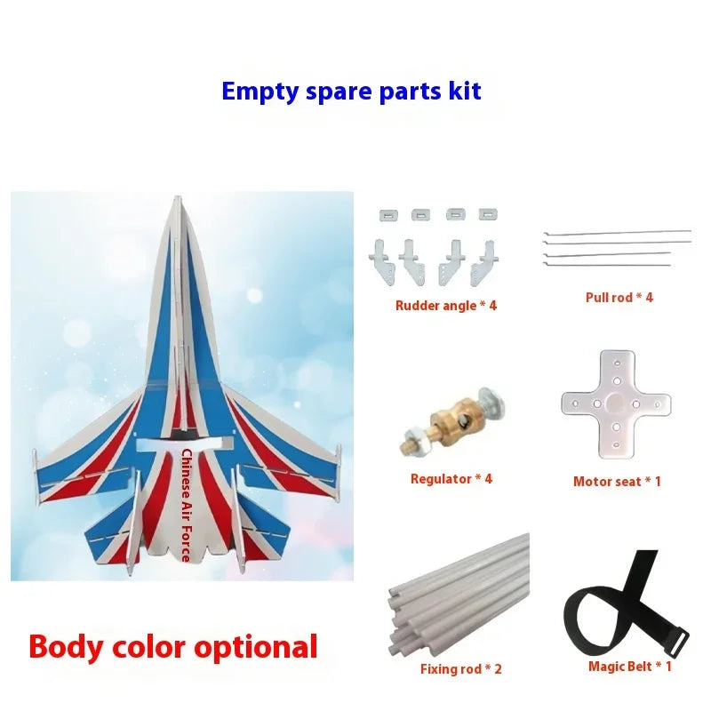 EVYVKVC Mini SU27 Remote Control Airplane - Crash Resistant Glider for All Ages KIT 3