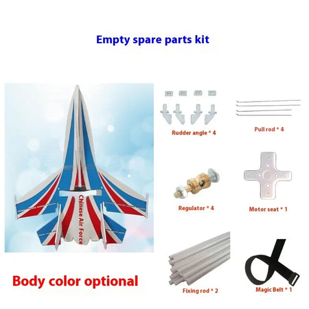 EVYVKVC Mini SU27 Remote Control Airplane - Crash Resistant Glider for All Ages KIT 3