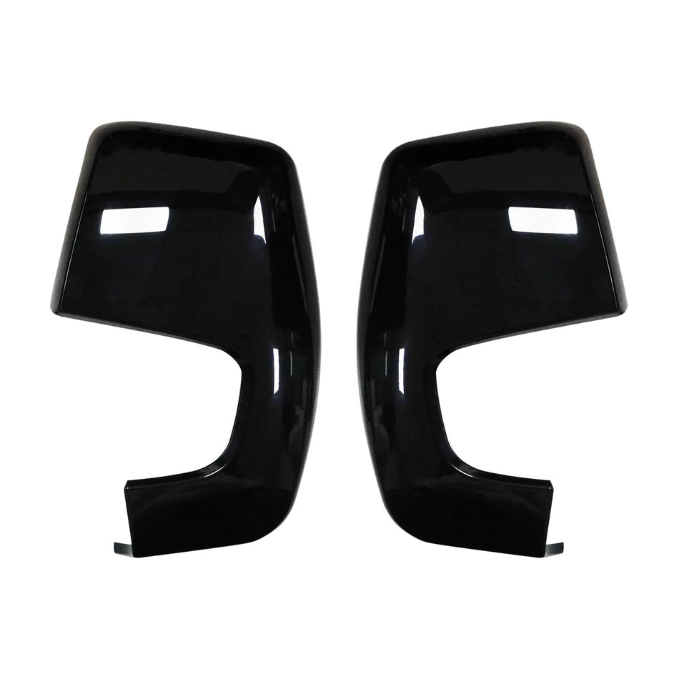 Couvercles de rétroviseur de porte en noir brillant pour Ford Transit Custom Tourneo V362