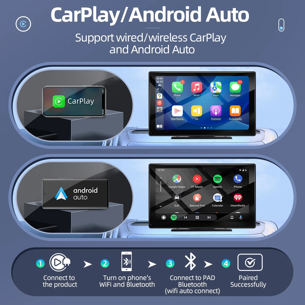 9Inch Multimedia Player Universal - CarPlay Android Auto