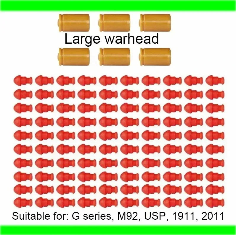 m92 2011 Blowback Shell throwing Empty hanging Continuous shooting Soft Bullet Launcher Toy Gun BIG Shell  warhead