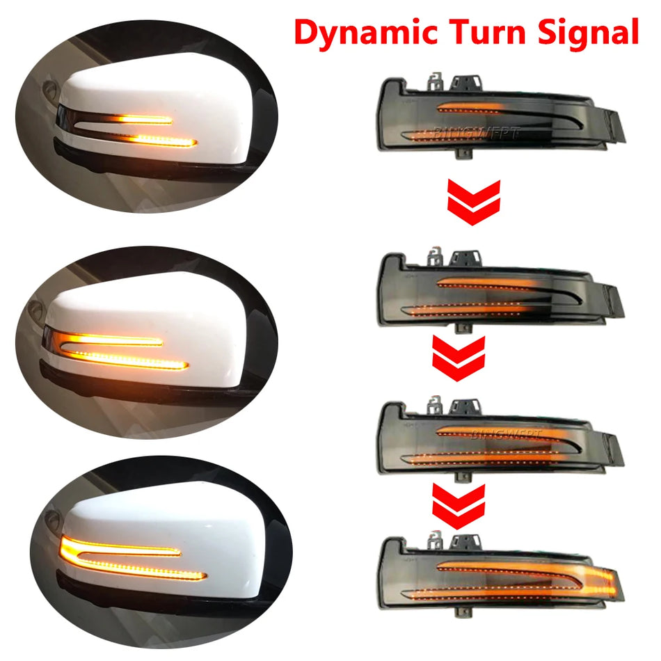 Lumină de semnalizare LED dinamică pentru Mercedes-Benz W176, W246, W204, W212, C117