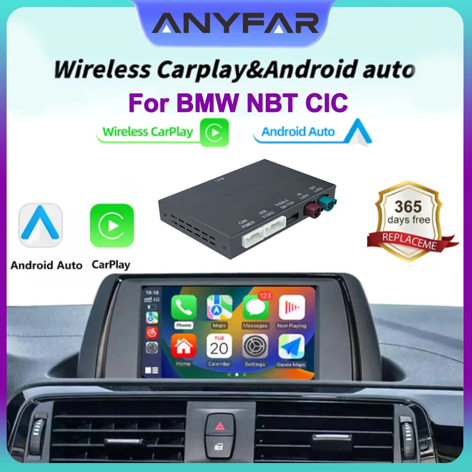 BMW NBT CIC CarPlay And Android Auto Wireless Kit For 1, 2, 3, 4, 5, 7 Series