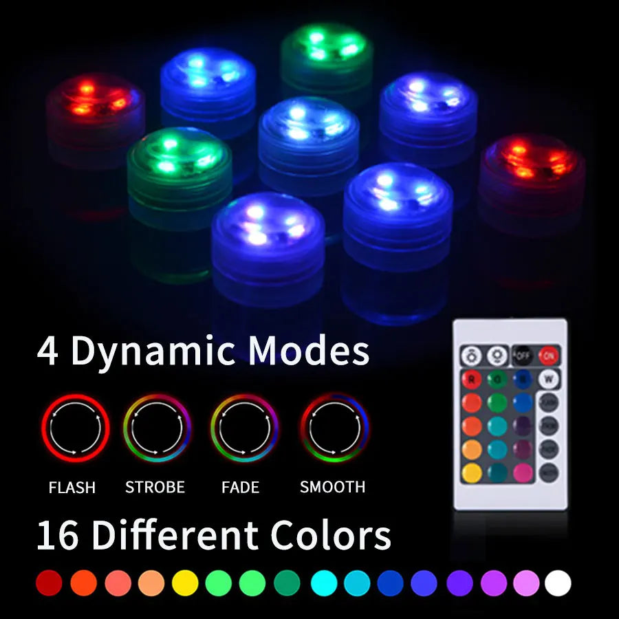 Submersible RGB Underwater Lights Remote &ndash; Color Change