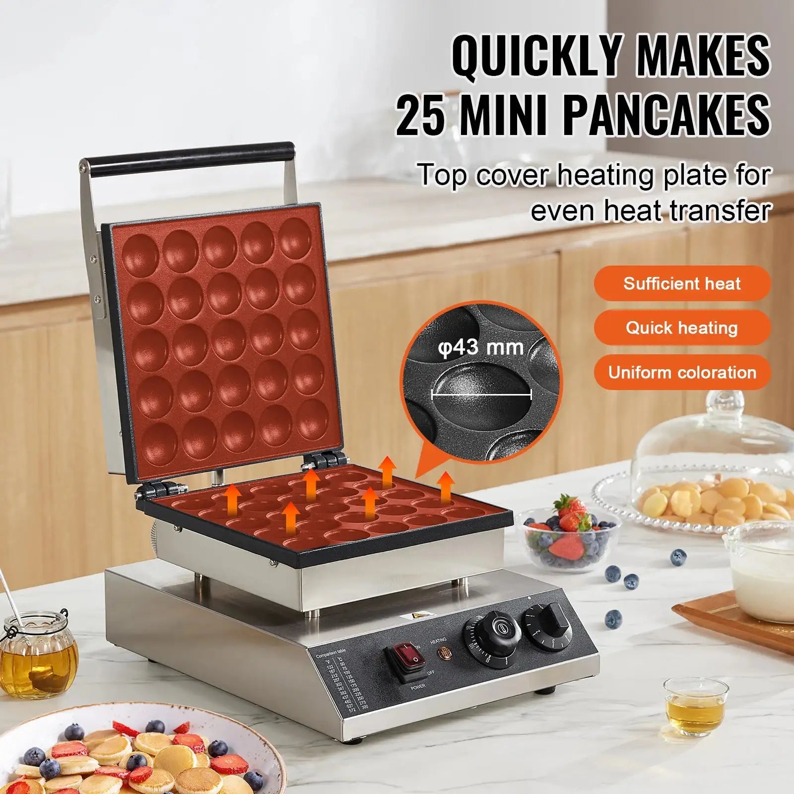 Electric Waffle Maker 43mm Dorayaki Machine
