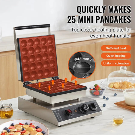 Electric Waffle Maker 43mm Dorayaki Machine