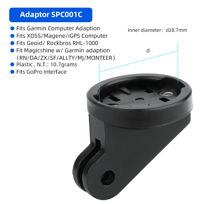 DEEMOUNT MTB Road Bike Mount Holder &ndash; Versatile Handlebar and Helmet Compatibility SPC001C / CHINA