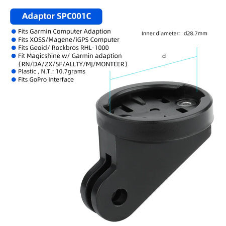 DEEMOUNT MTB Road Bike Mount Holder &ndash; Versatile Handlebar and Helmet Compatibility SPC001C / CHINA