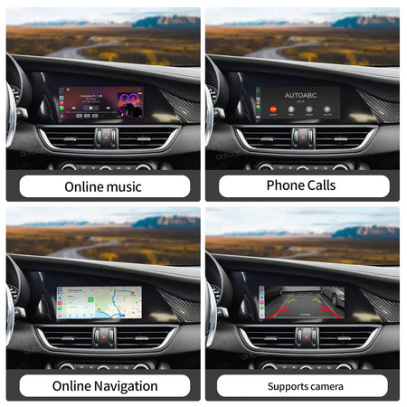 AUTOABC 2025 New Wireless CarPlay For Alfa Romeo Stelvio / Giulia 2017-2019 with Android Auto Mirror link Airplay BT Function by InterCyprus Trading Ltd
