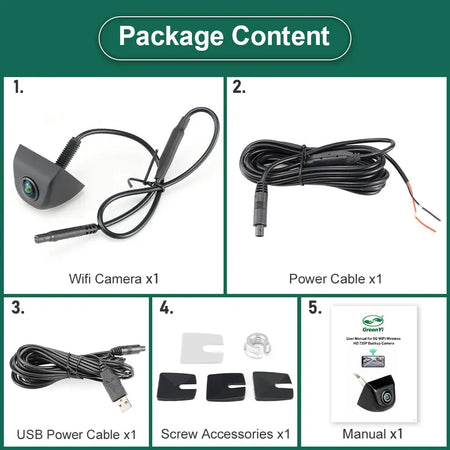 Wireless Backup Camera With 5G WiFi And HD Wide Angle View For Cars by InterCyprus Trading Ltd