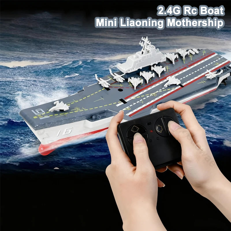 Barcă RC Conusea Liaoning Mothership, model militar cu telecomandă 2.4GHz
