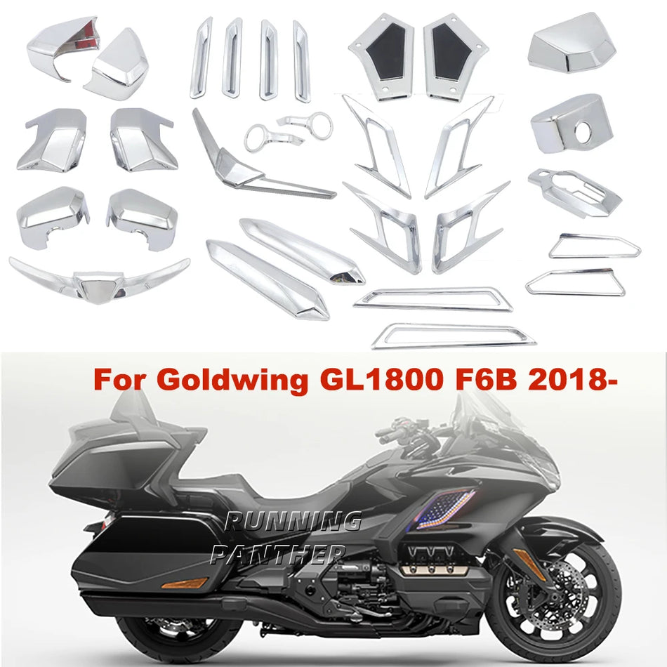 Coperture laterali in cromo per Honda Gold Wing GL1800 F6B