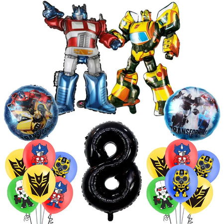 Transformers Theme Party Supplies for Kids - Balloons, Tableware &amp; Decorations