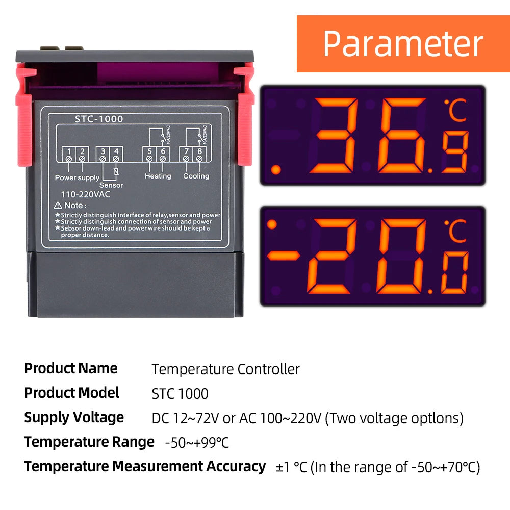 STC-1000 Temperature Controller &ndash; Multi Voltage Thermostat