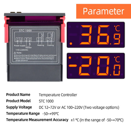 STC-1000 Temperature Controller &ndash; Multi Voltage Thermostat