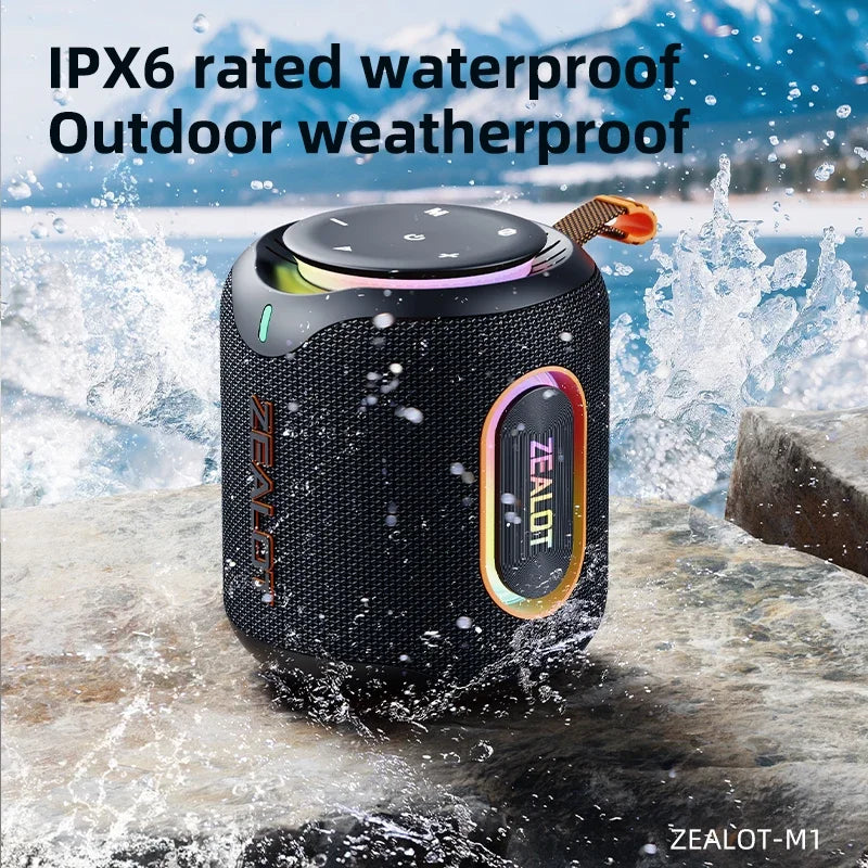 ZEALOT-M1 Bluetooth Speaker &ndash; IPX6 Waterproof Dustproof