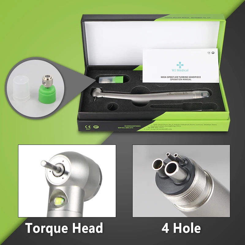 Dental LED High Speed Handpiece &ndash; Ceramic Rotor Precision 4H-T-SET