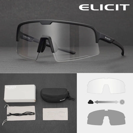 ELICIT Photochromic Sports Cycling Glasses &ndash; Anti-Glare and UV Protection 02