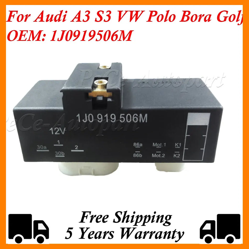 Radiatora ventilatora vadības relejs Audi A3 VW Golf Polo
