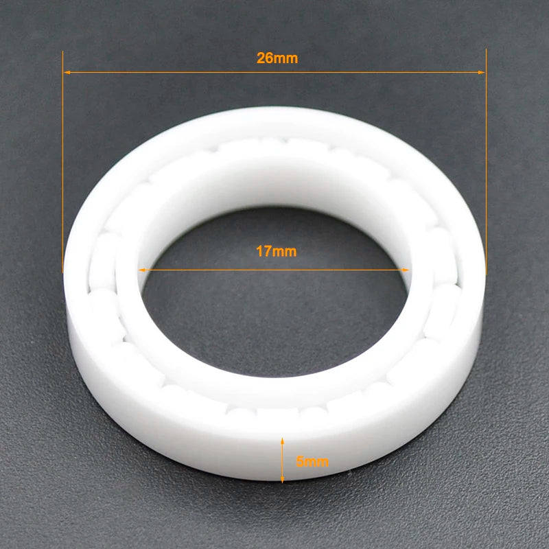 Full Ceramic Bearing 6800 Zirconia ZrO2 - Ultra Lightweight 6803 17X26X5mm / CHINA