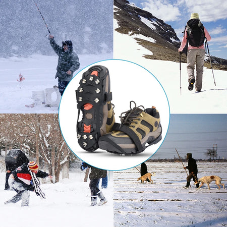 11 Teeth Anti-Slip Crampons for Winter Hiking and Climbing