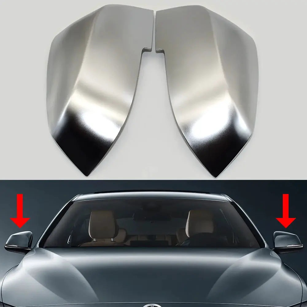 Matte Chrome Side Mirror Covers For BMW 1 2 3 4 Series F20 F30 F31 F22 F33 E84 by InterCyprus Trading Ltd