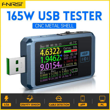 FNB58 USB Tester Voltmeter Ammeter Type C Fast Charge