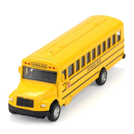 Simulation Alloy Pull Back School Bus &ndash; Interactive Educational Toy 1 pcs without box