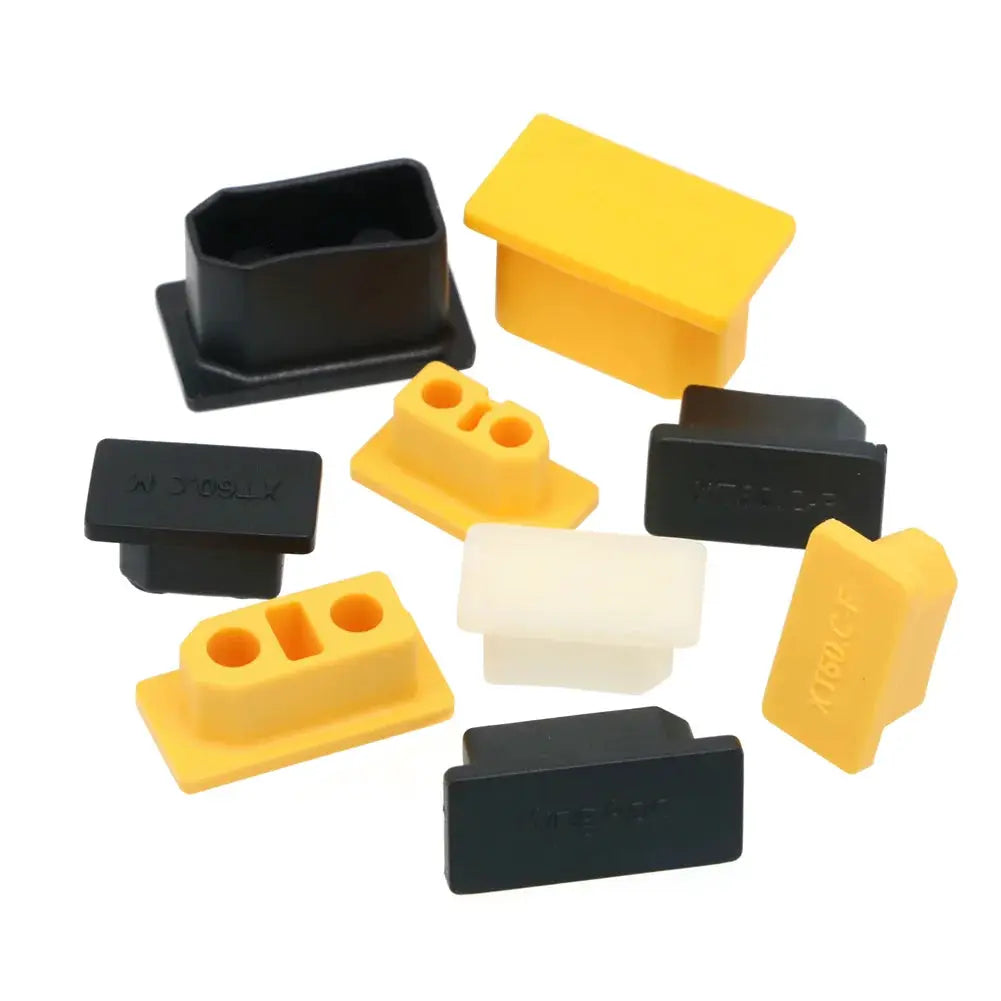 5pcs XT60 XT90 Series Aircraft Model Plug Universal Dust Cover Waterproof Lithium Battery Connector Male and Female Plug Sheath by InterCyprus Trading Ltd
