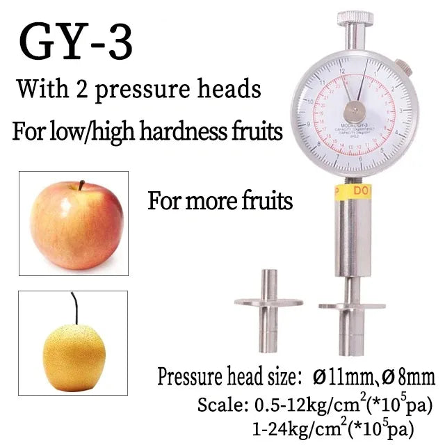 Portable Pointer Fruit Hardness Tester GY-3 &ndash; Smart Readout GY-3
