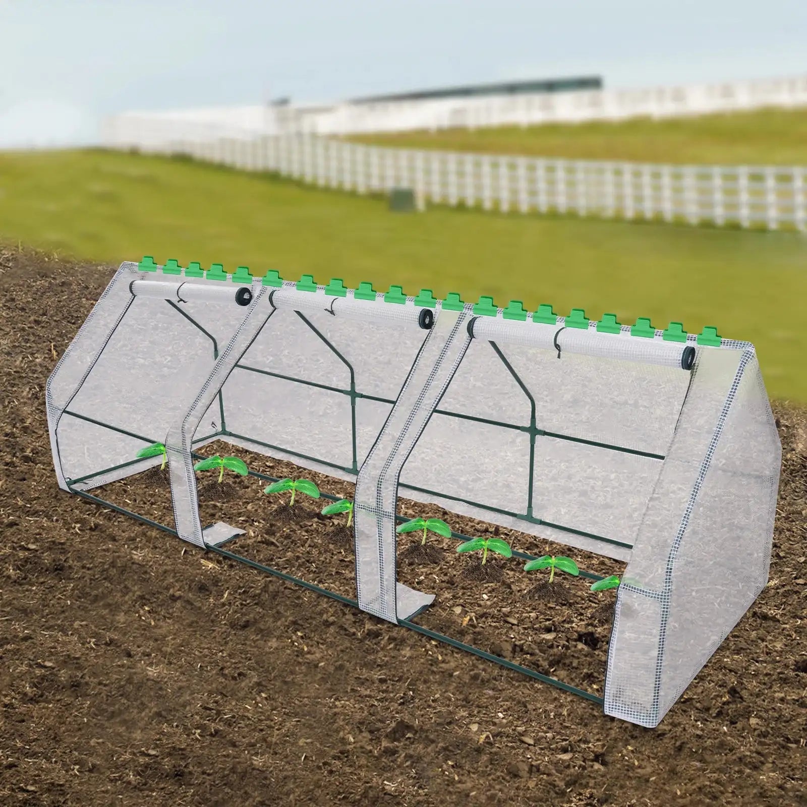 Large Walk-In Garden Greenhouse 9x3x3ft Pop-Up &ndash; Easy Setup