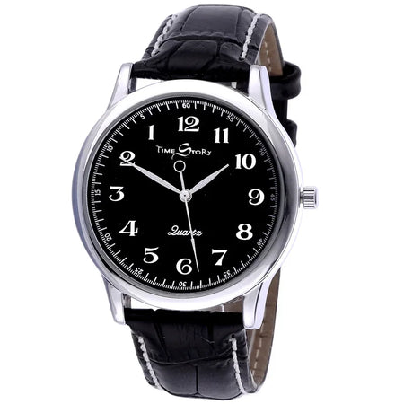 Lovers&rsquo; Quartz Watch &ndash; Reverse Anticlockwise Dial Waterproof Men black