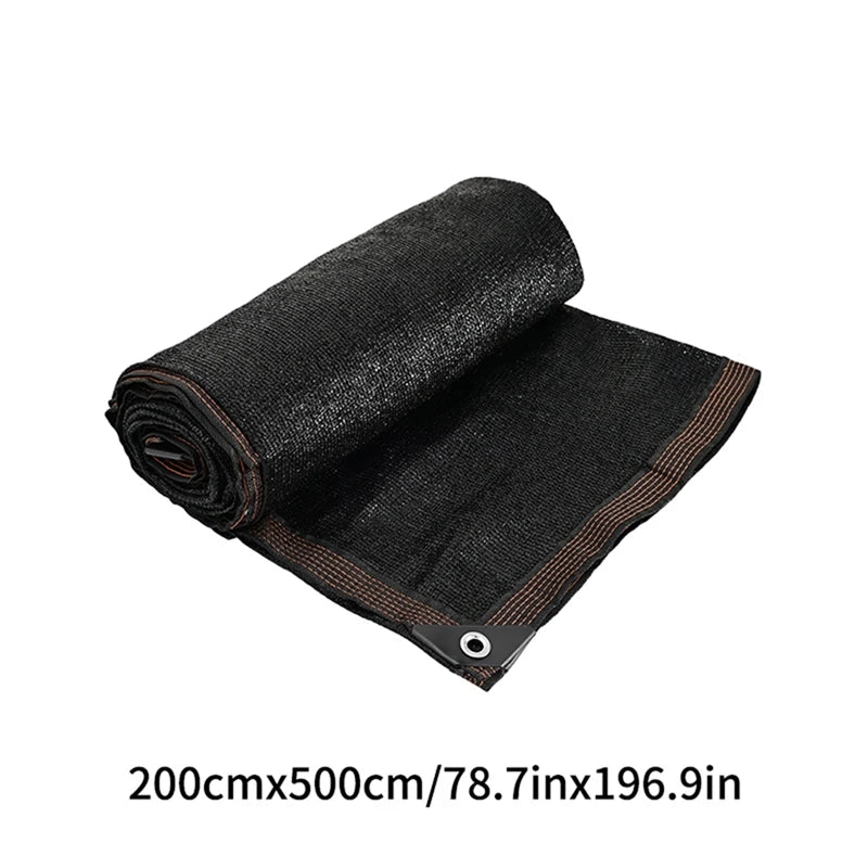 Durable Black Outdoor Anti-UV Shade Net for Versatile Sun Protection 2x5M