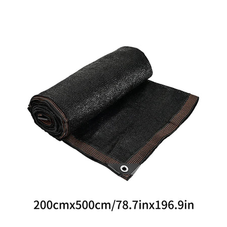 Durable Black Outdoor Anti-UV Shade Net for Versatile Sun Protection 2x5M