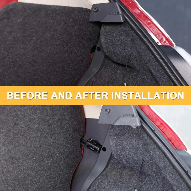 Karbon Çelik Siyah Arka Koltuk Braketi Fiat 500 2007-2015 İçin