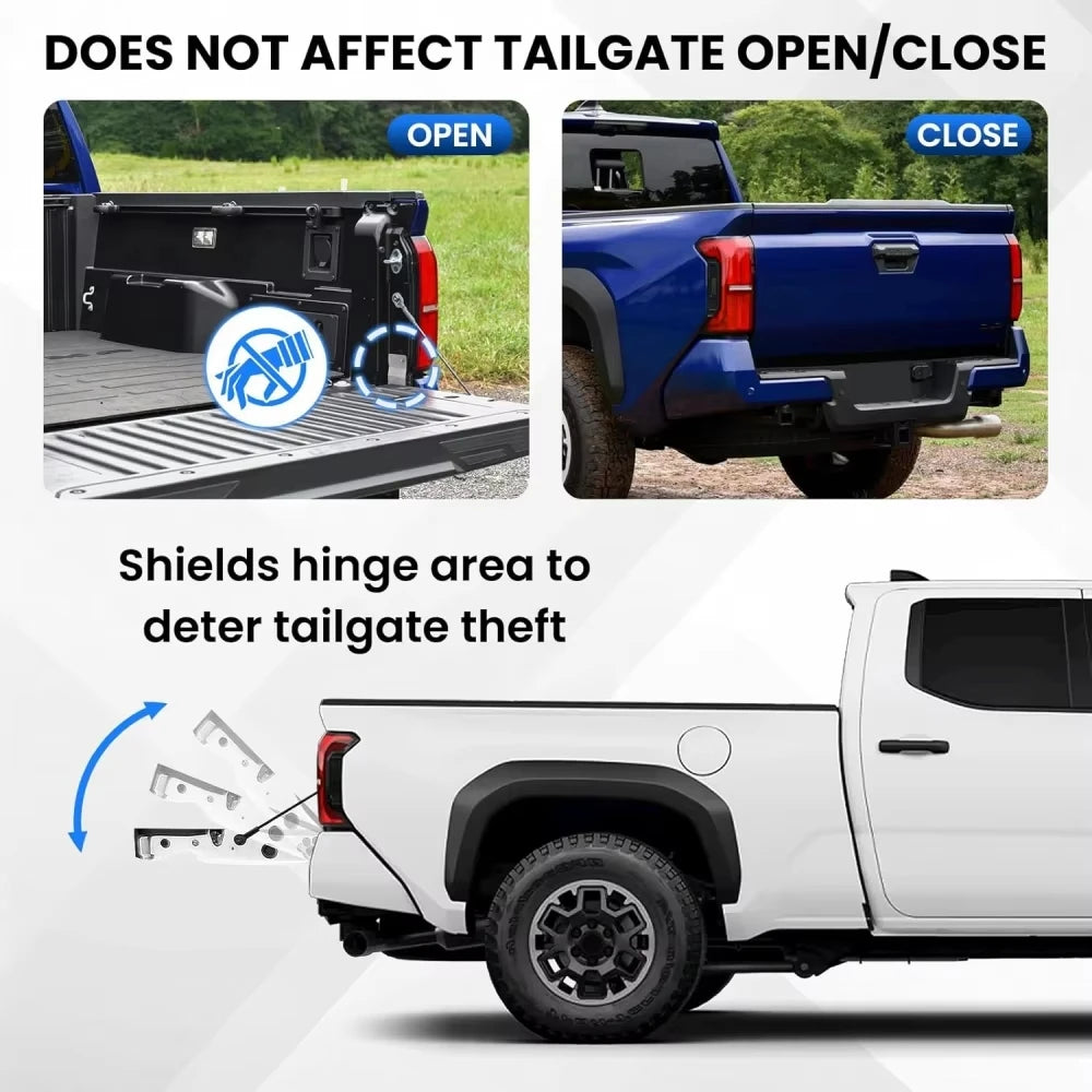 1 Set Tailgate Anti-Theft Lock Truck Bed Tailgate Locks Protector Compatible with Toyota Tacoma Accessories 2026-2024 by InterCyprus Trading Ltd