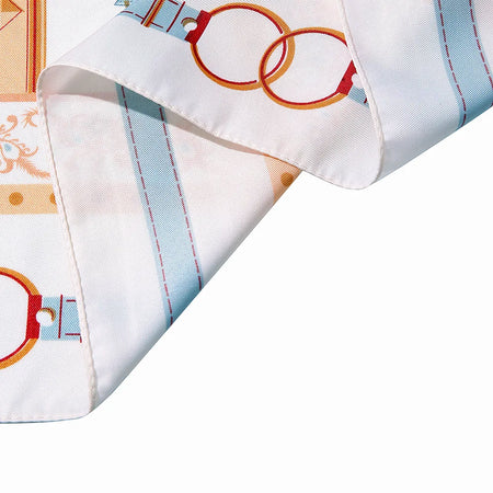 POBING Silk Scarf &ndash; Luxurious Back Garden Print