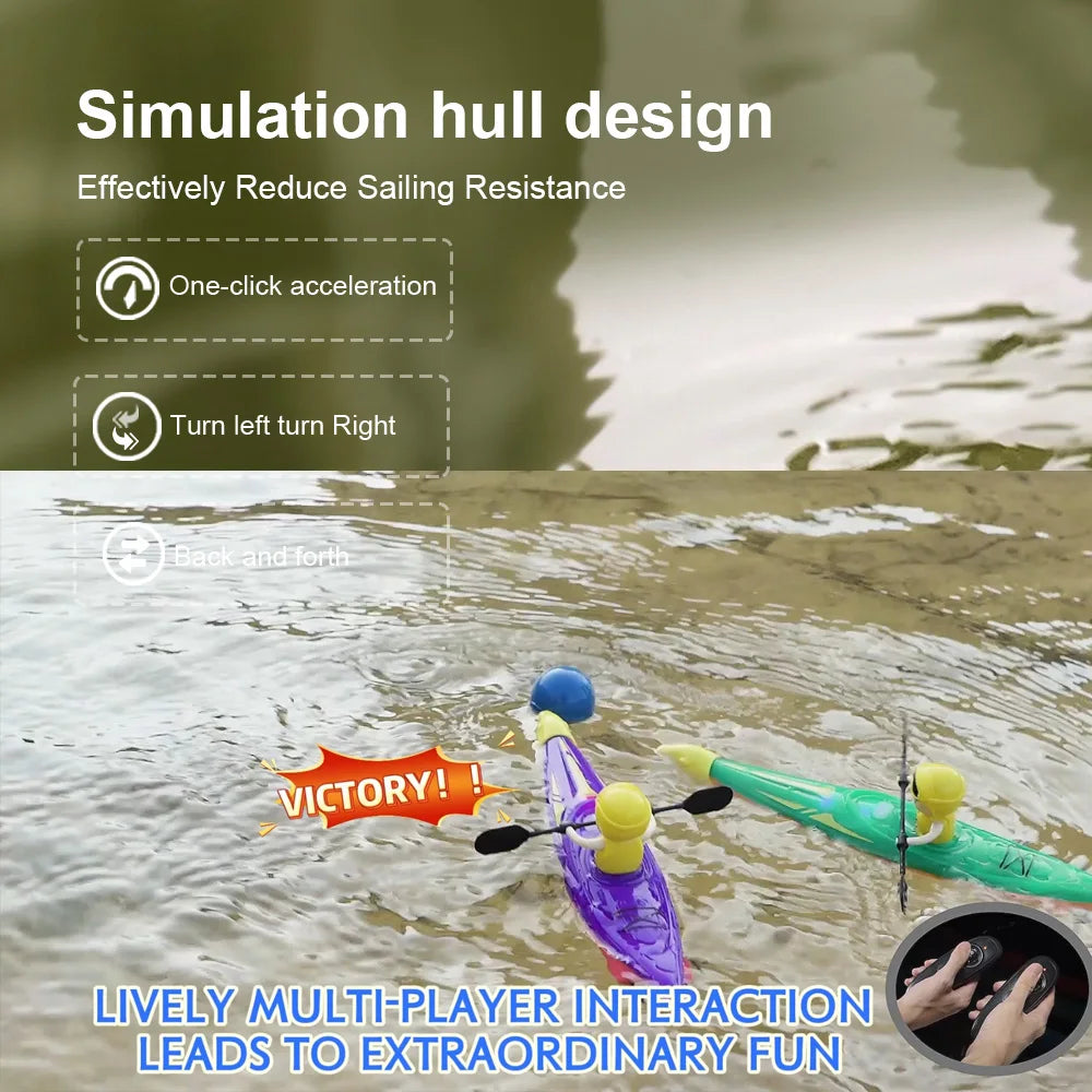 RC Boat Kayak 2.4GHz Paddle Remote Control Boat &ndash; Waterproof