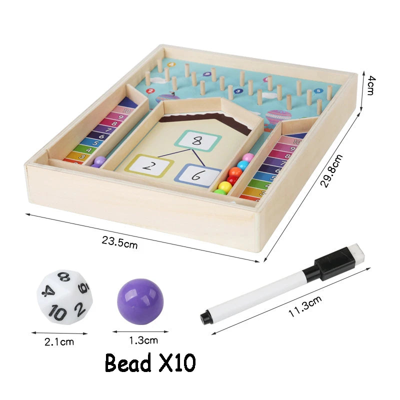 Kids Montessori Math Counting Toy &ndash; Wooden Educational Tool ATS30324
