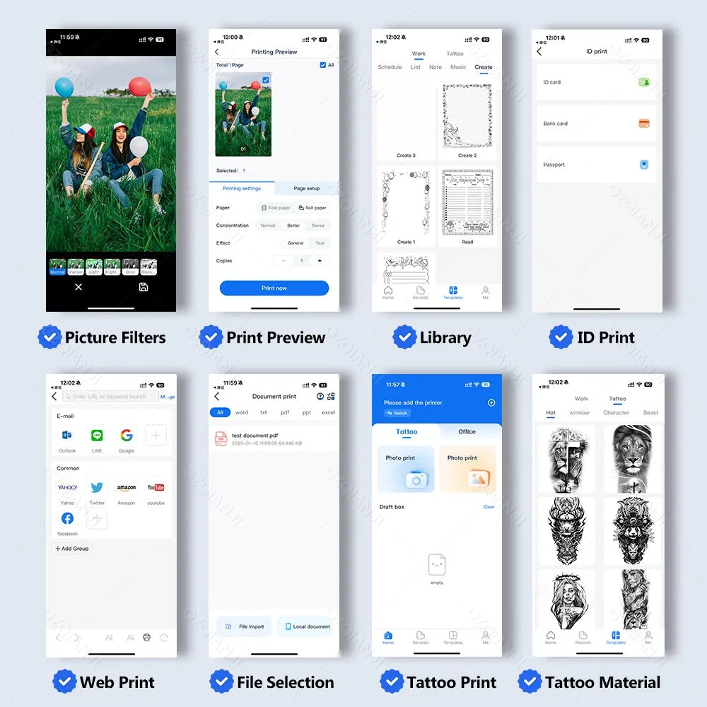 Portable A4 Thermal Printer Bluetooth &ndash; Wireless Printing