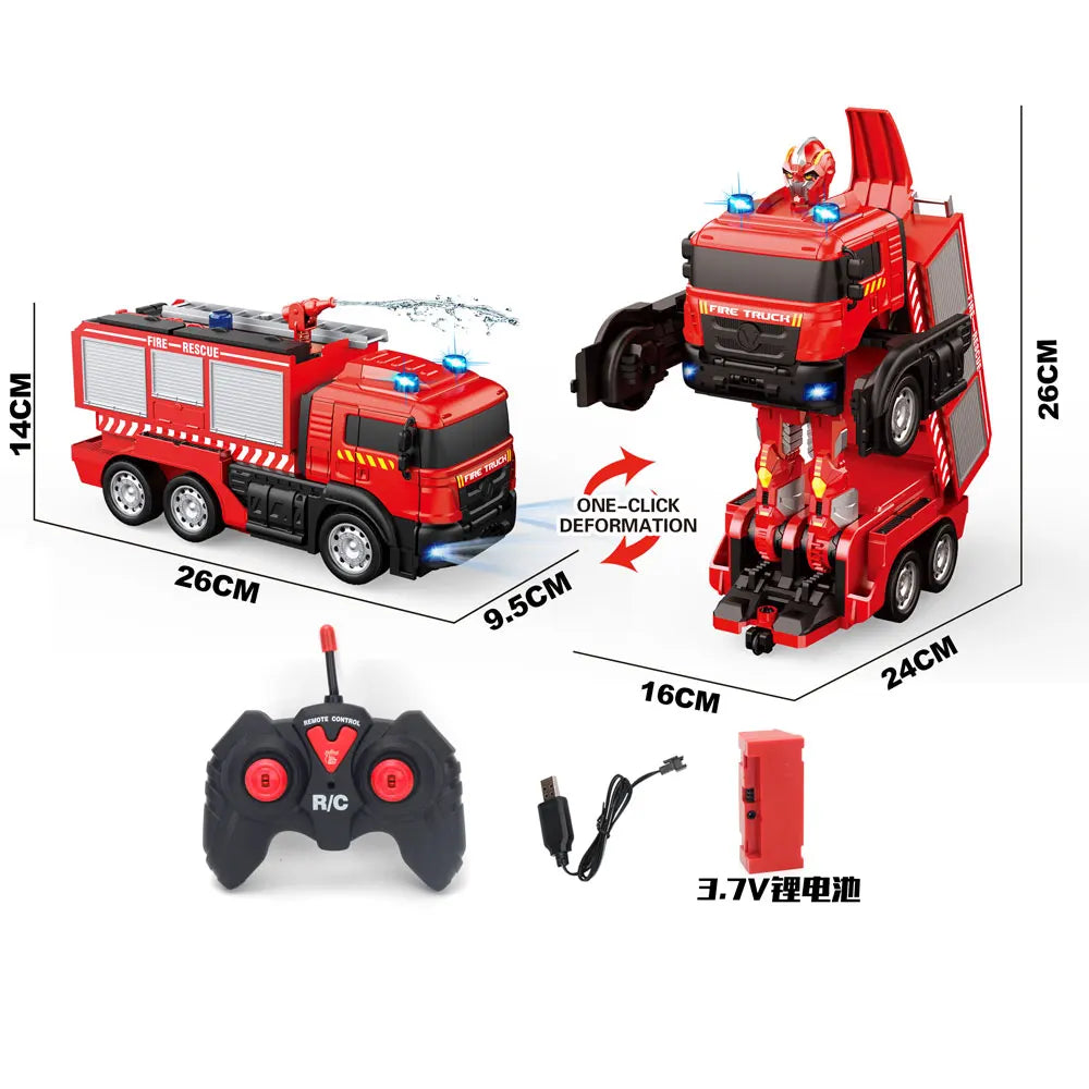Transformation Robot RC Car &ndash; Remote Control Fire Truck
