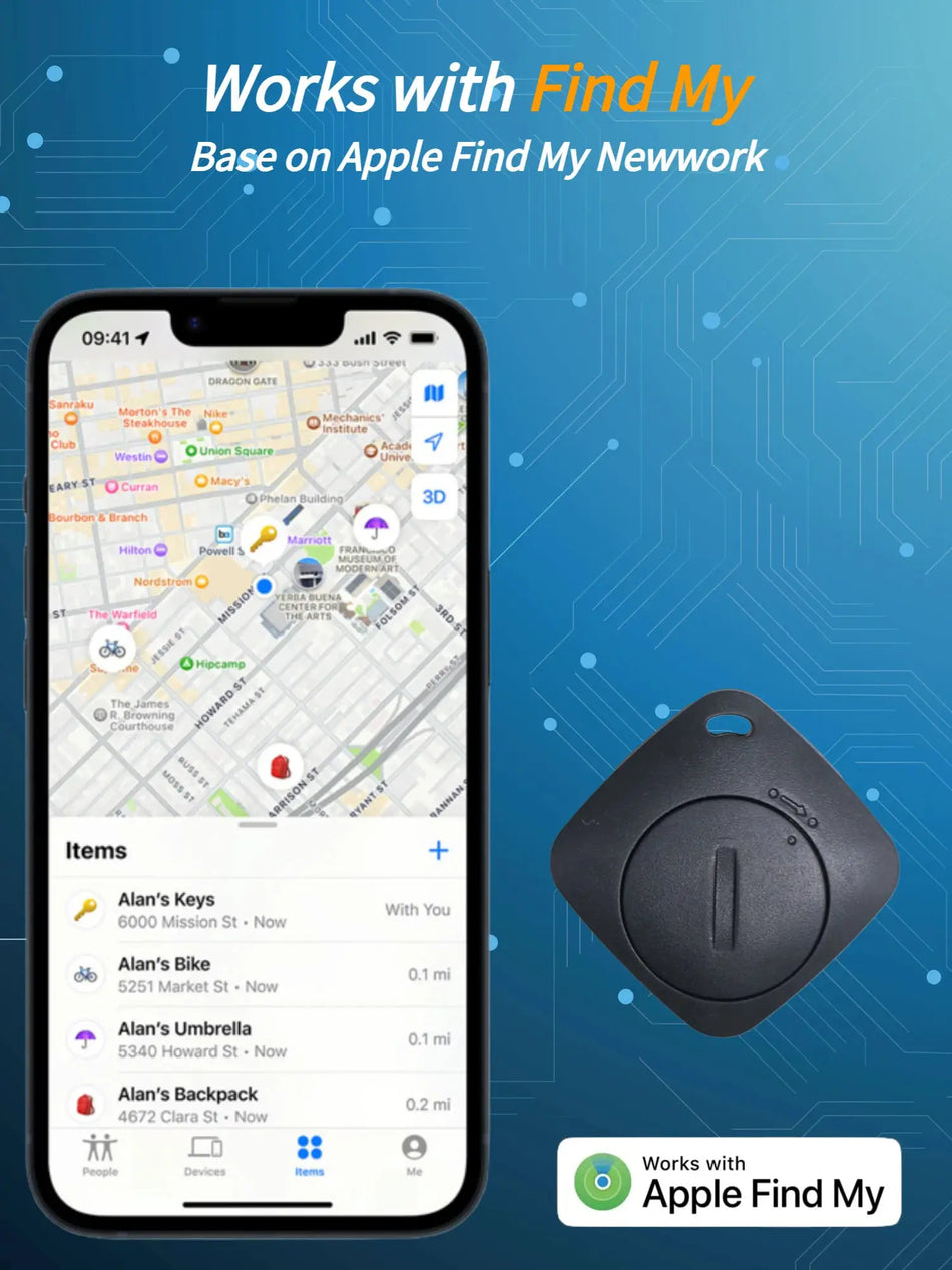 Bluetooth Key Finder Compatible With Apple Find My Tracker by InterCyprus Trading Ltd