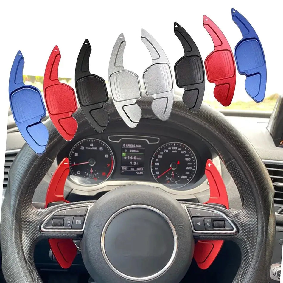 Aluminum Shift Paddle Extension for Audi A3 A4 A5 B8 2013-2015 by InterCyprus Trading Ltd