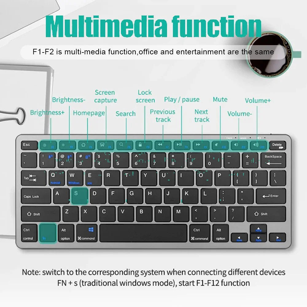 GOOJODOQ KM01 &ndash; Ultra Portable Bluetooth 5.0 Keyboard