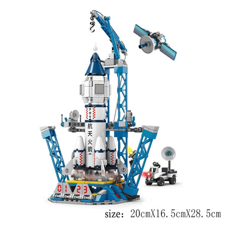 JIAJIALE Space Rocket Launch Model Building Blocks Set