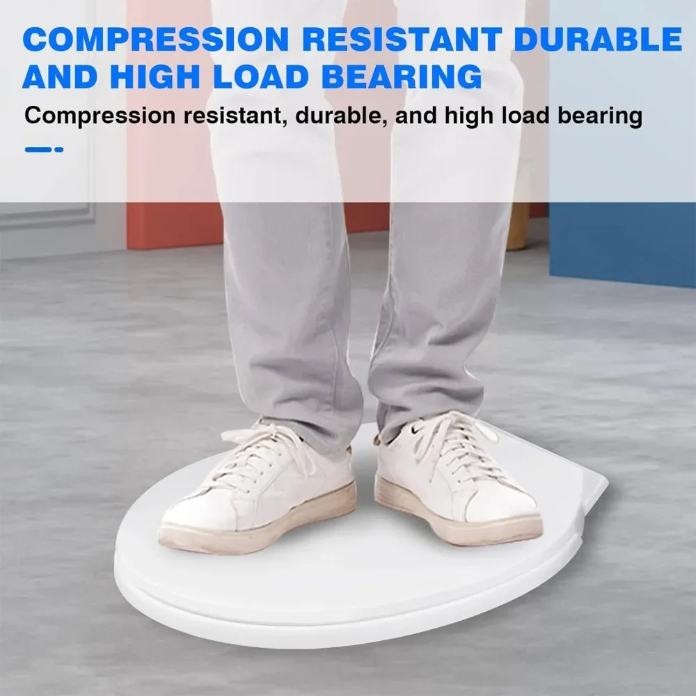 Slow Close Toilet Seat - Quiet Hinges For Smooth Closing